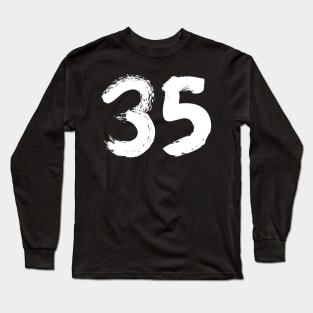 Number 35 Long Sleeve T-Shirt